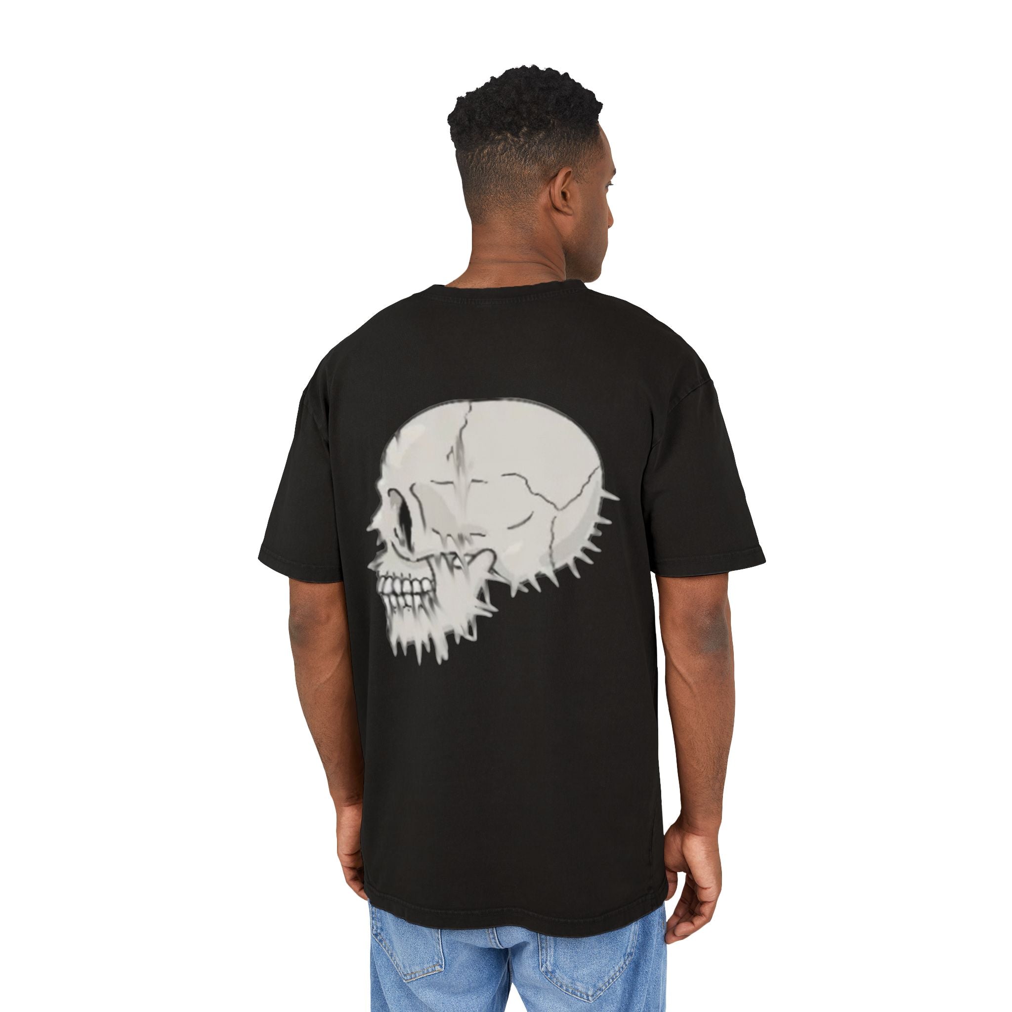 Scatter/ skull graphic/ acid wash