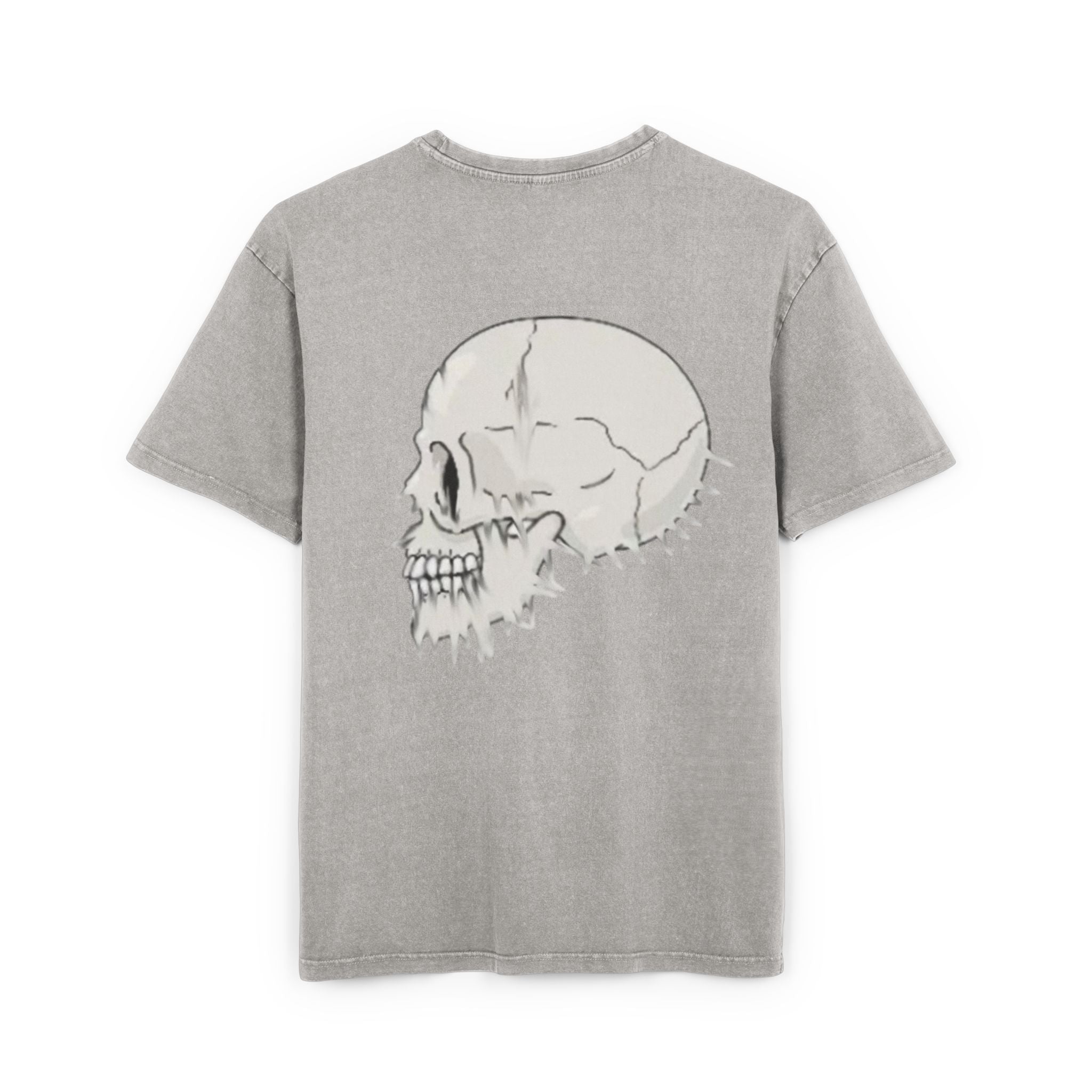 Scatter/ skull graphic/ acid wash