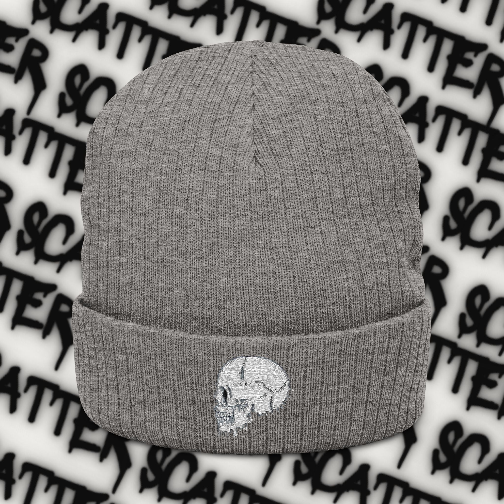Scatter/ knit beanie/one size fits all