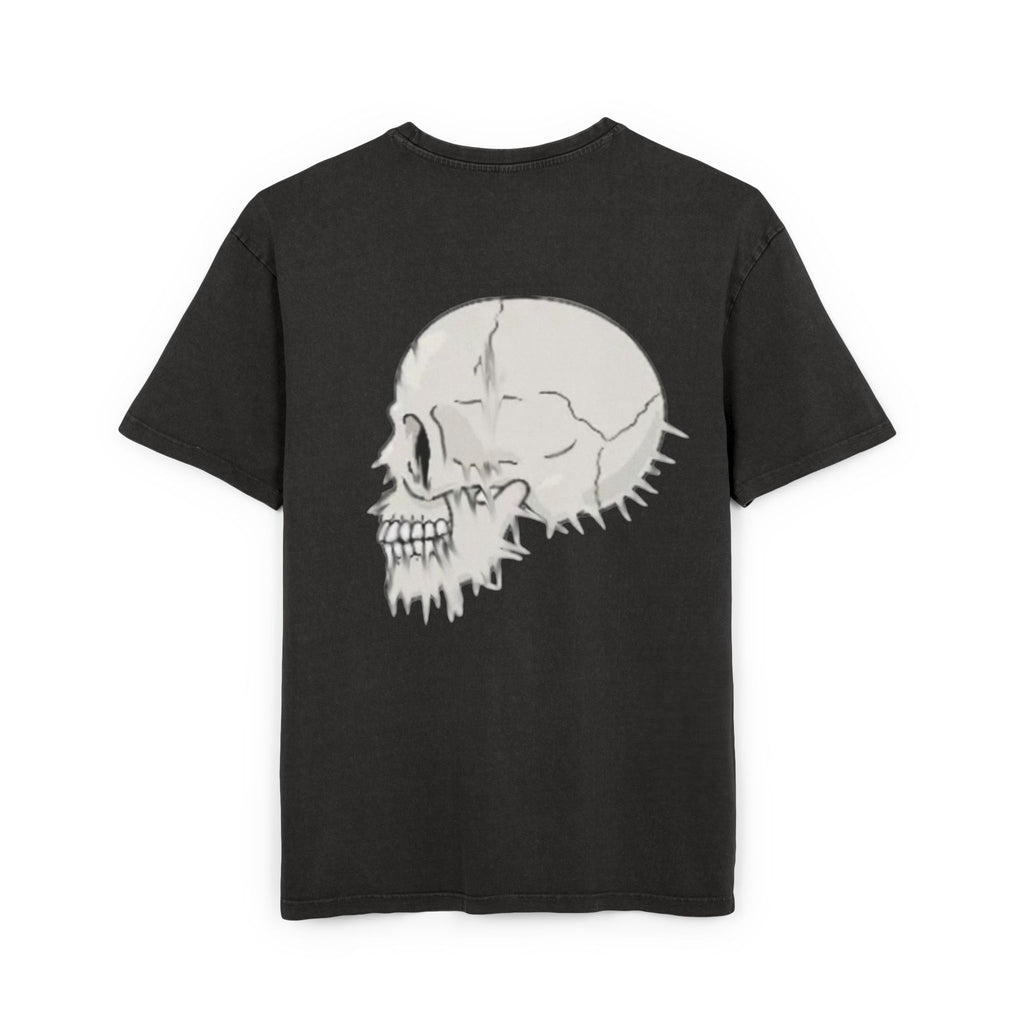 Scatter/ skull graphic/ acid wash