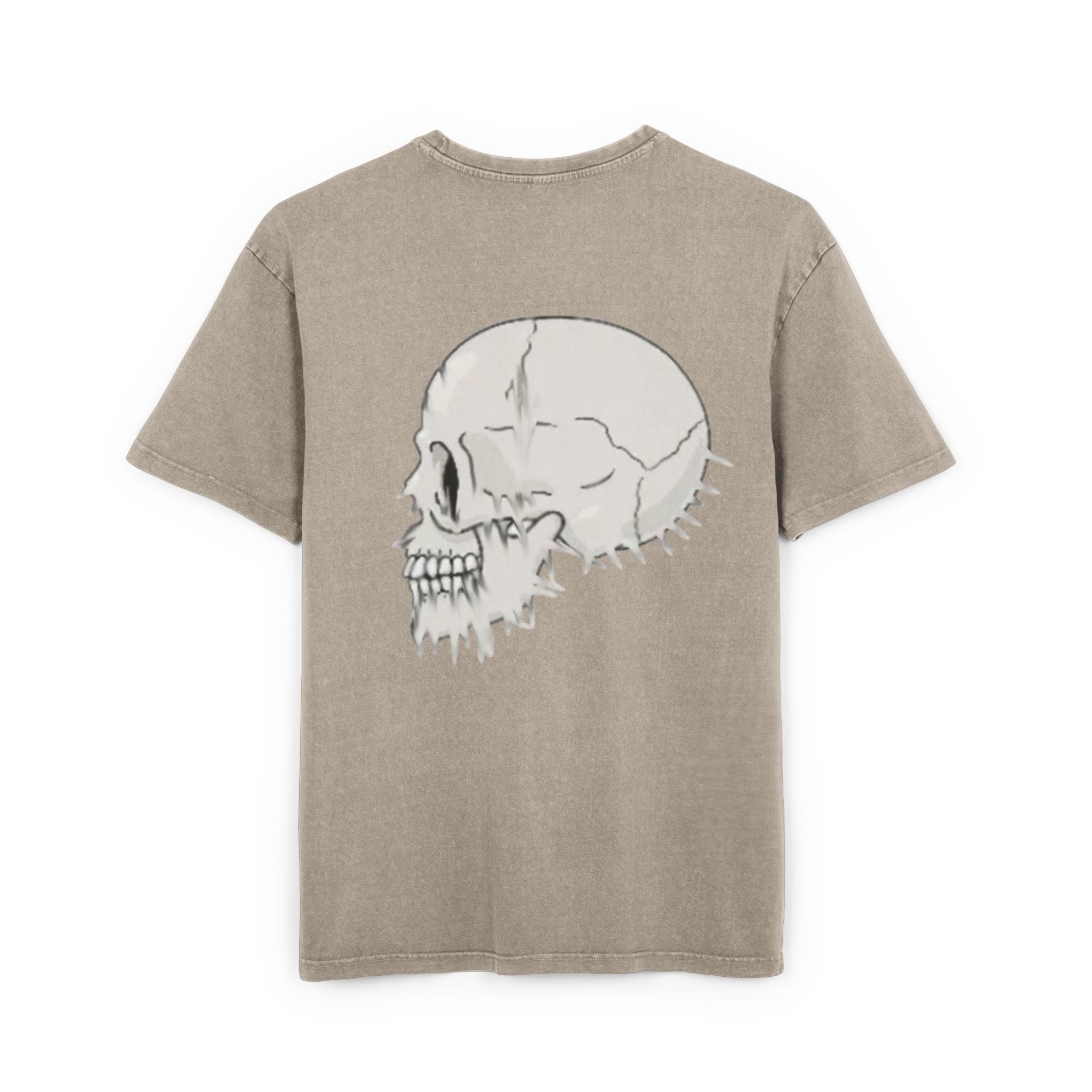 Scatter/ skull graphic/ acid wash