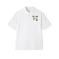 SCATTER Men's Skull & Palm Circle Polo — Scatter Graphic Piqué Shirt