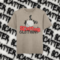 Scatter Clothing Skull Graphic Tee — Acid Wash Oversized Men’s T‑Shirt