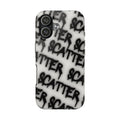 Scatter Graffiti Tough Phone Case – Black Spray-Style Protective Cover