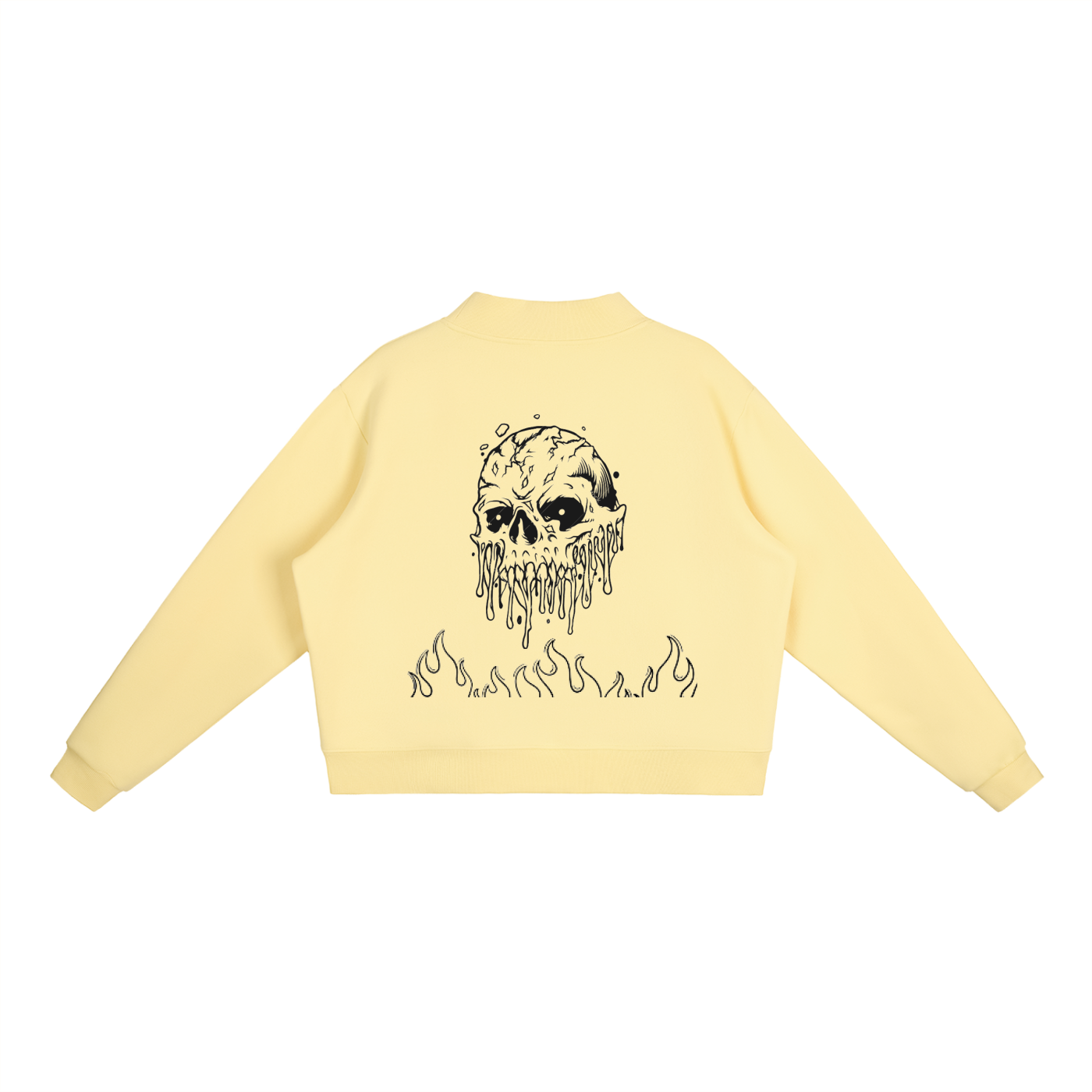 Essential Fleece Mock-Neck Crew Sweatshirt